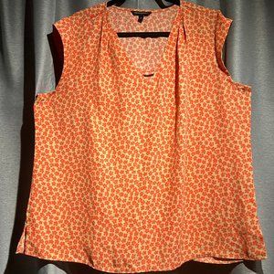 Banana Republic Pink and Tan Sleeveless Top